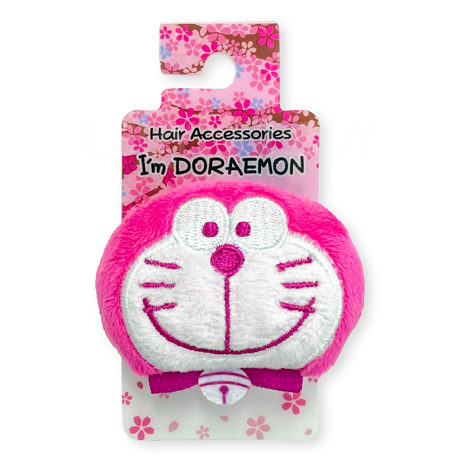 Doraemon Doll Hai Rubber Band Cherry Blossom Pink Colour