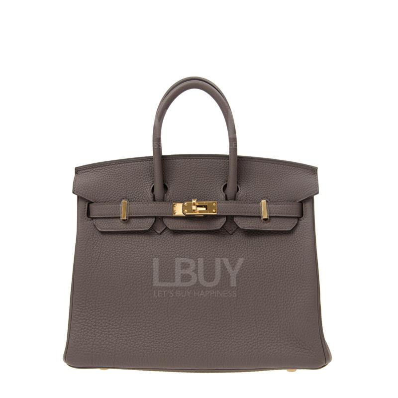 Hermes Birkin 25 Bag 手挽袋 锡灰色 金扣