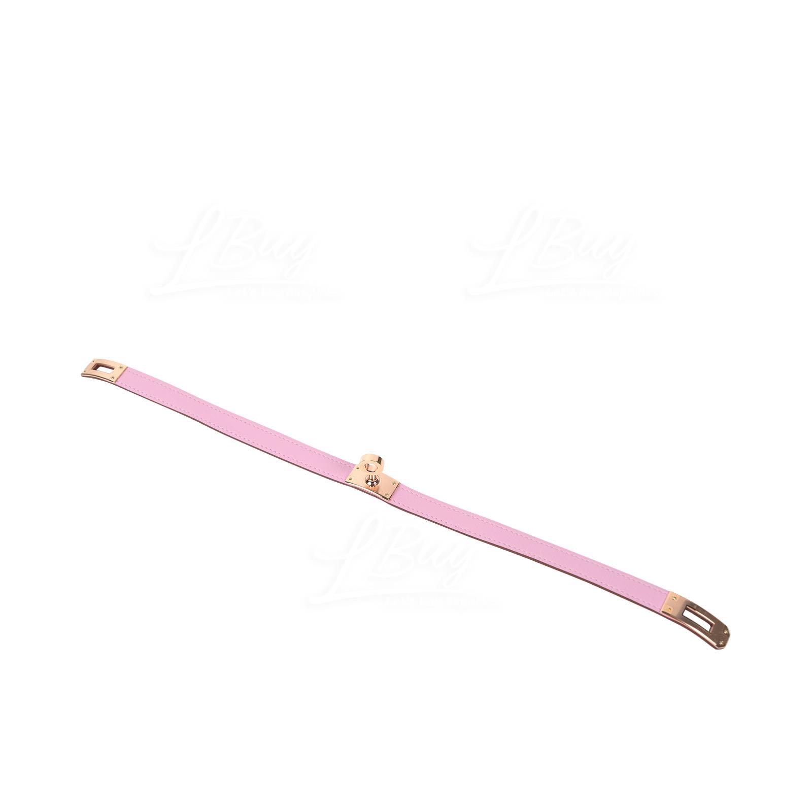 Hermès-Hermes Kelly Double Tour Bracelet Mauve Sylvestre