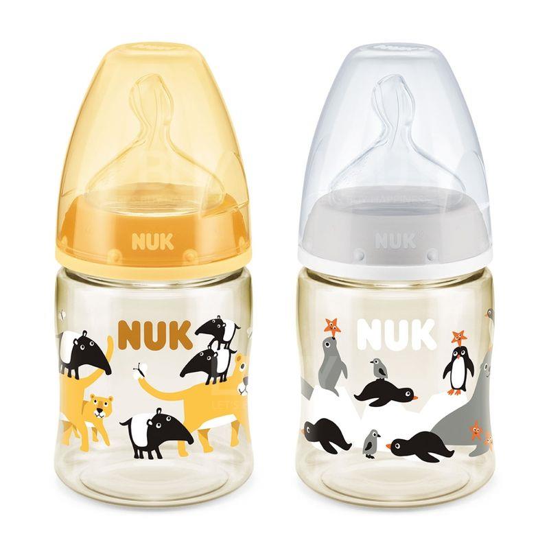 NUK 动物系宽口径PPSU奶瓶150ml PPSU 0-6个月 2款随机1款出货