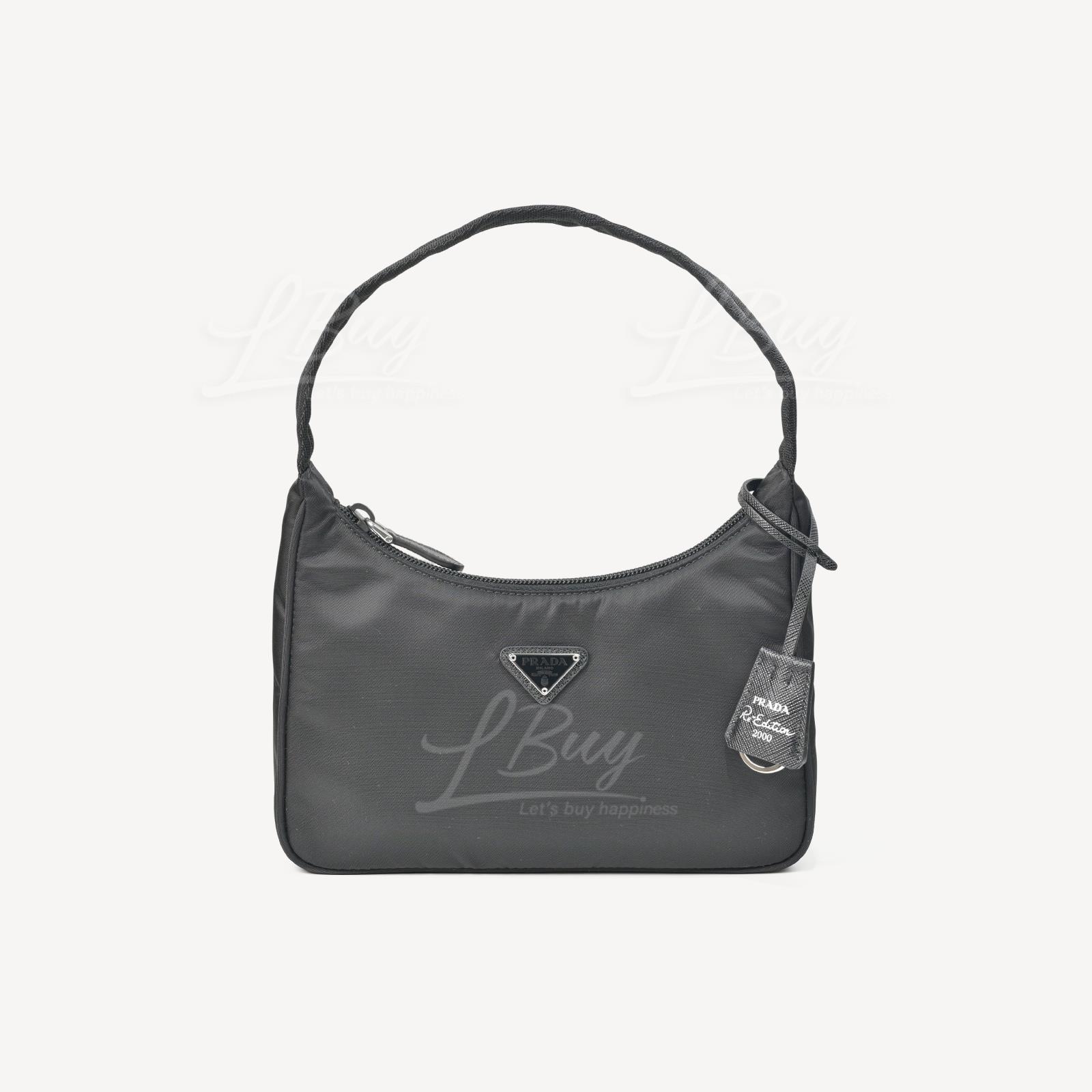 Prada Re-Edition 2000年復刻版再生尼龍 織帶手柄 迷你手袋 腋下包 1NE515