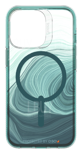 iPhone 14 6.1 Protective Case Milan Snap(MagSafe) Green Swirl