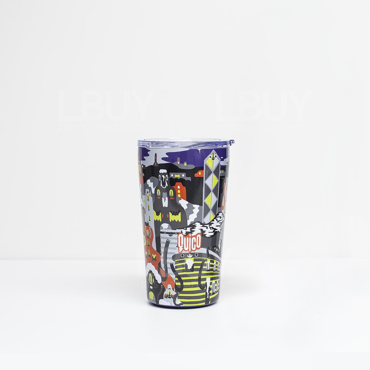 QUICO X Zlism Limited Edition Thermos Stainless Steel Tumbler 475ml Midnight Blue Hong Kong