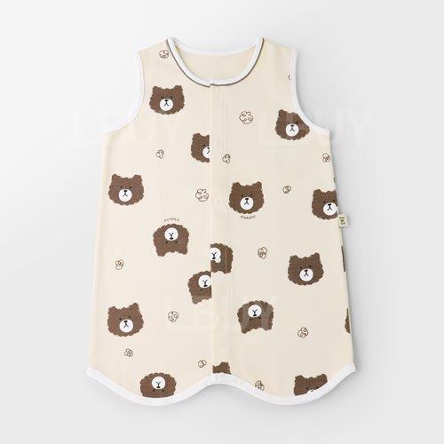 婴儿睡眠防踢背心-啤啤熊 (冬)