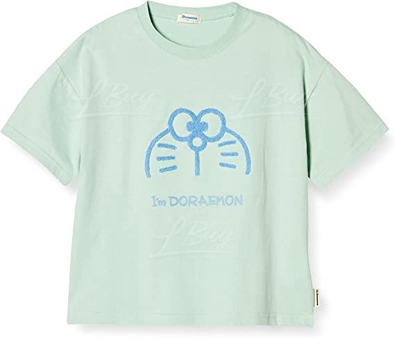 Doraemon Embroidery Short Sleeves Tee T-Shirt (Size: 120-130)