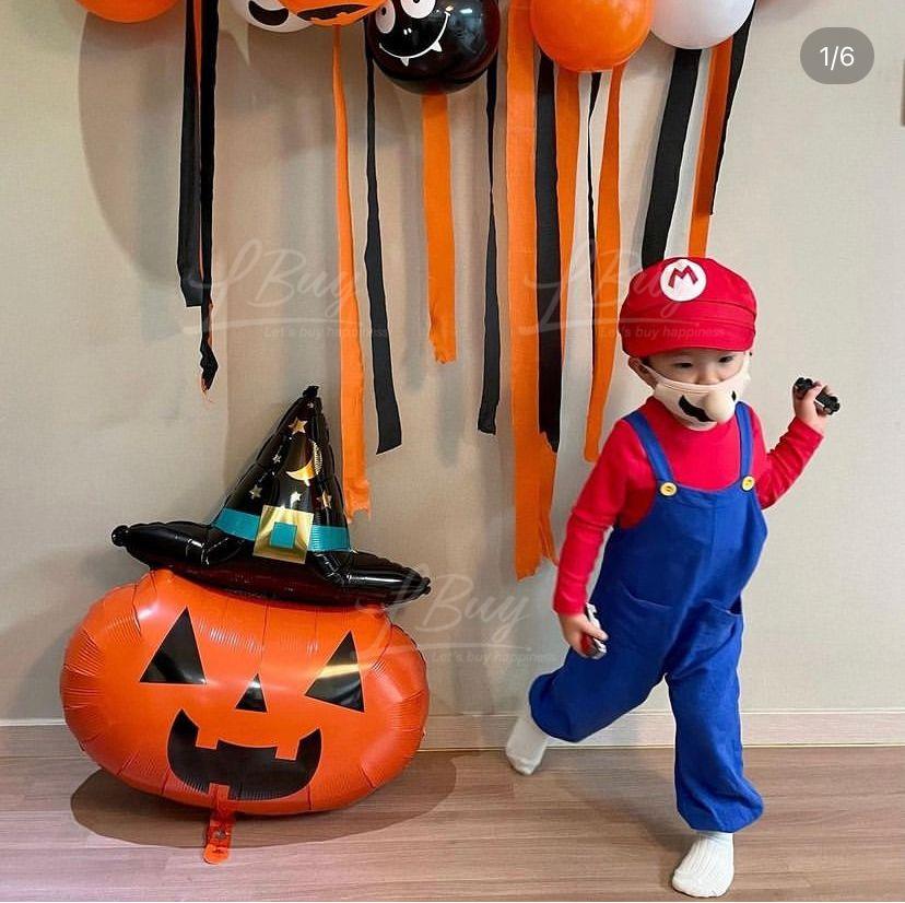 Ozkiz韩国製Mario Halloween有机棉口罩(3-7岁适用)