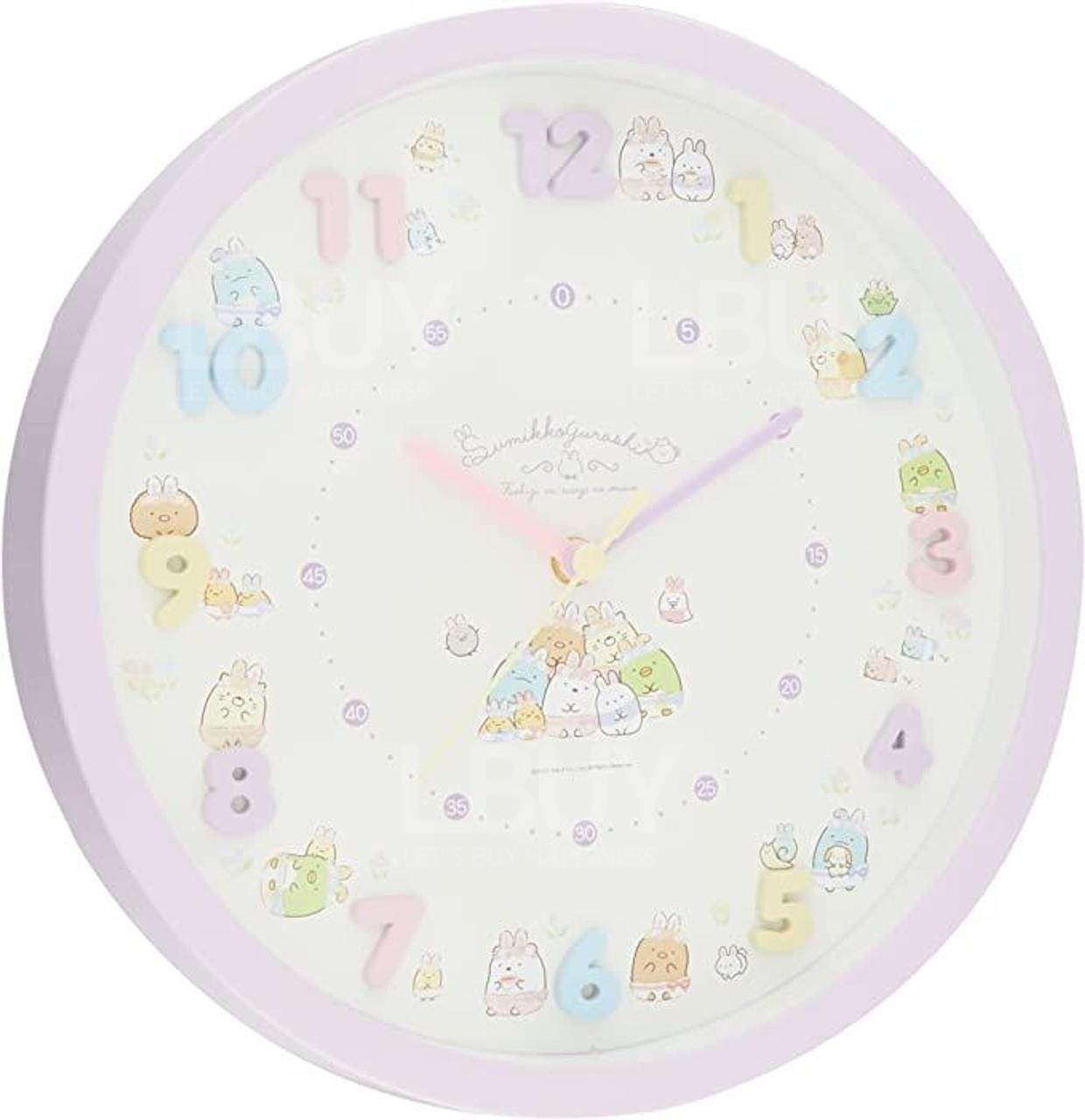 角落生物 圆形壁挂墙钟 紫色全角色