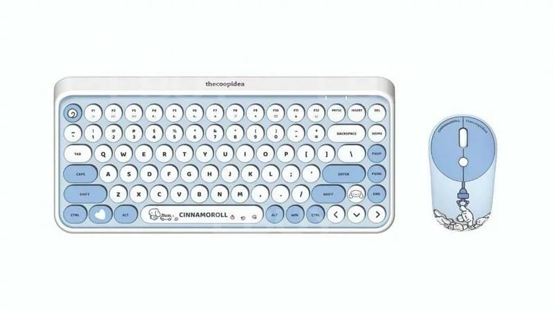 Thecoopidea x Sanrio TAPPY Wireless Keyboard Set(Cinnanoroll)