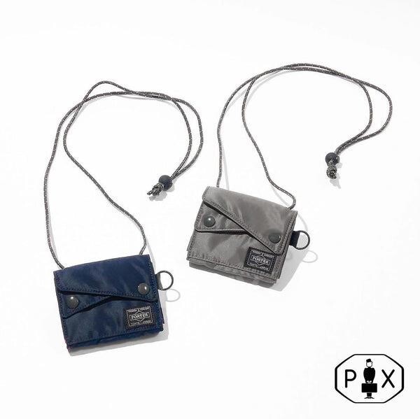 Porter-Porter PX Tanker Sling Purse (S) Silver Grey