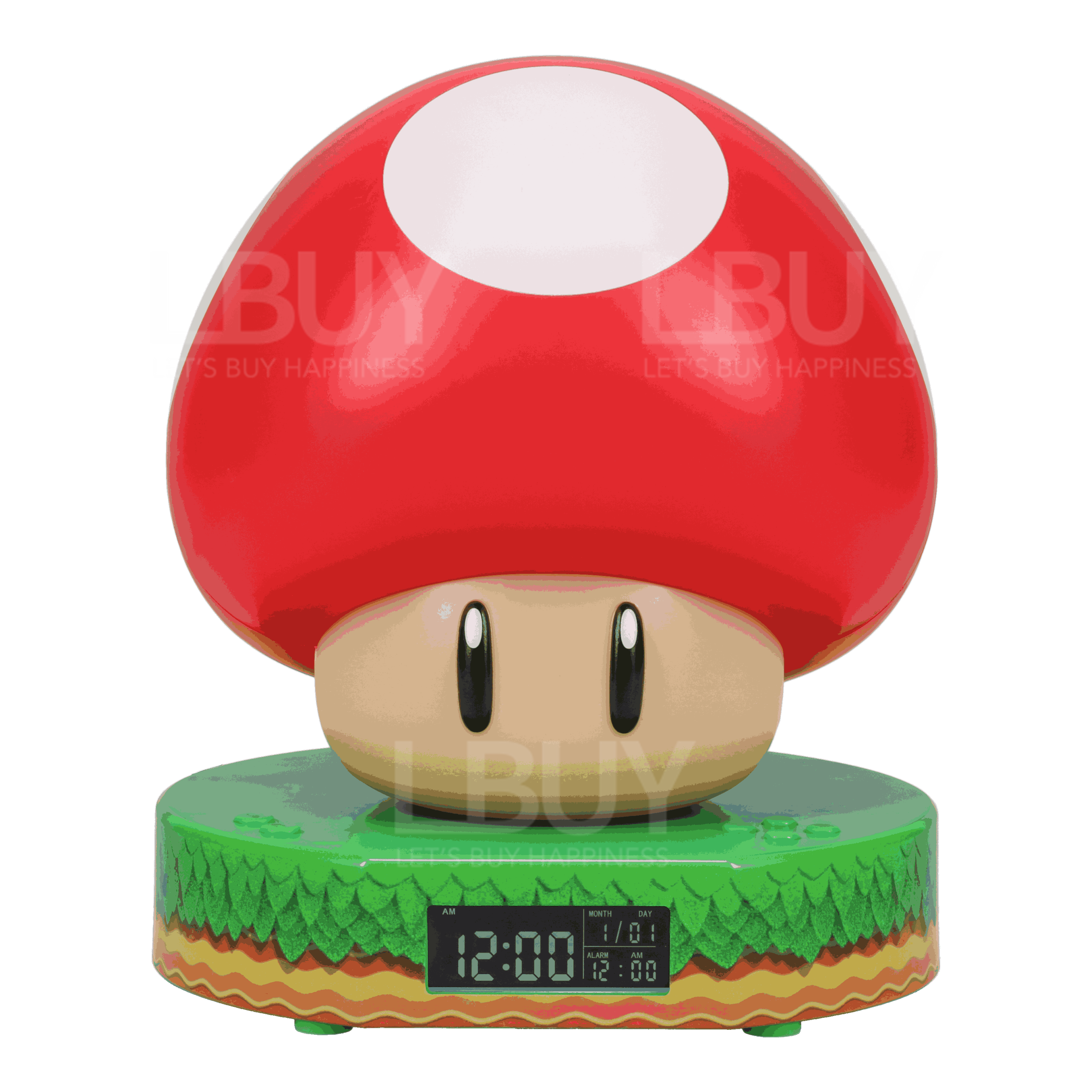 2-in-1 Super Mushroom Digital Alarm Clock Light