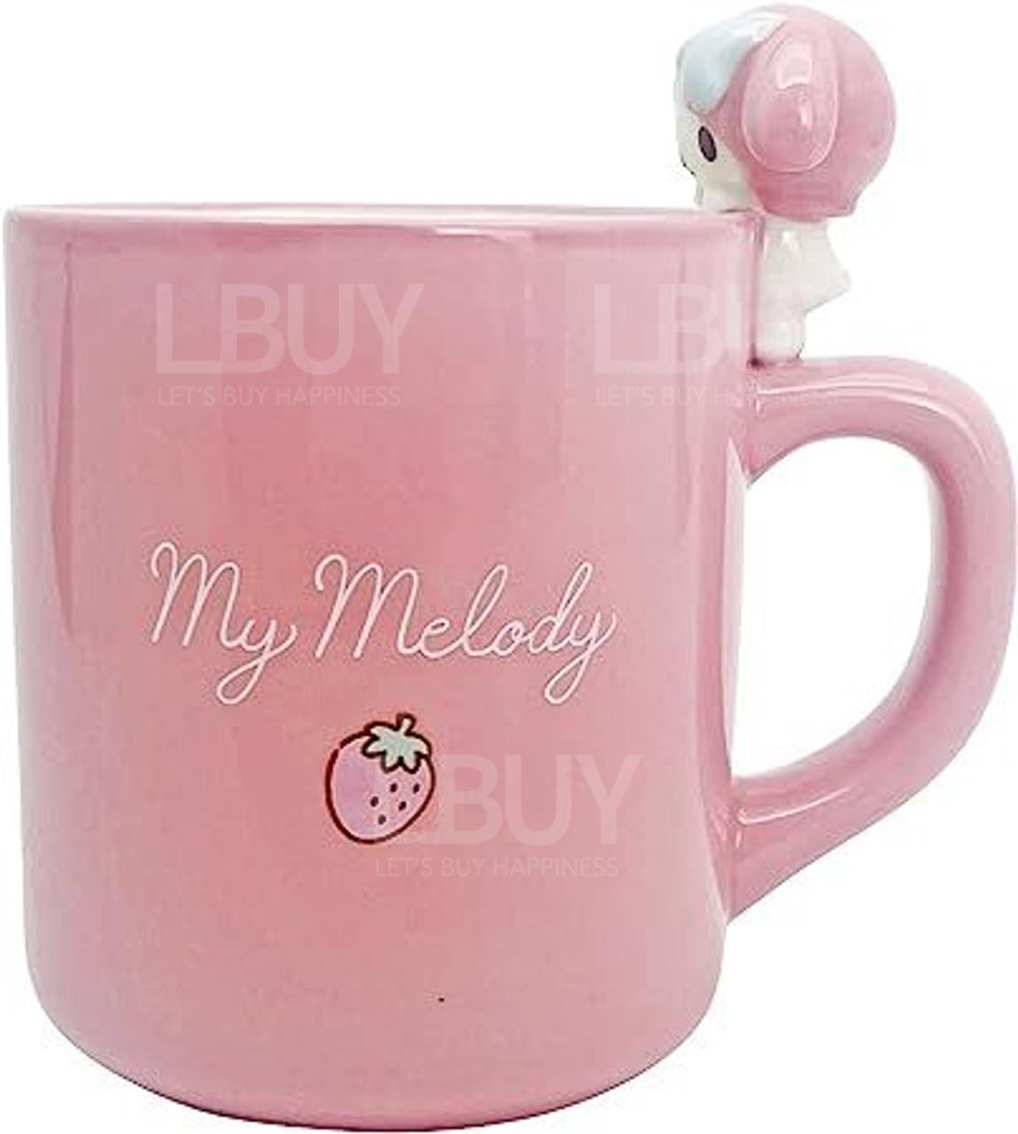 My Melody 陶瓷耳杯 260ml My Melody 在杯边