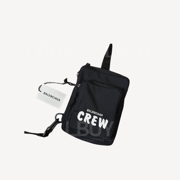 Balenciaga-Balenciaga Crew Black Shoulder Bag Crossbody Bag
