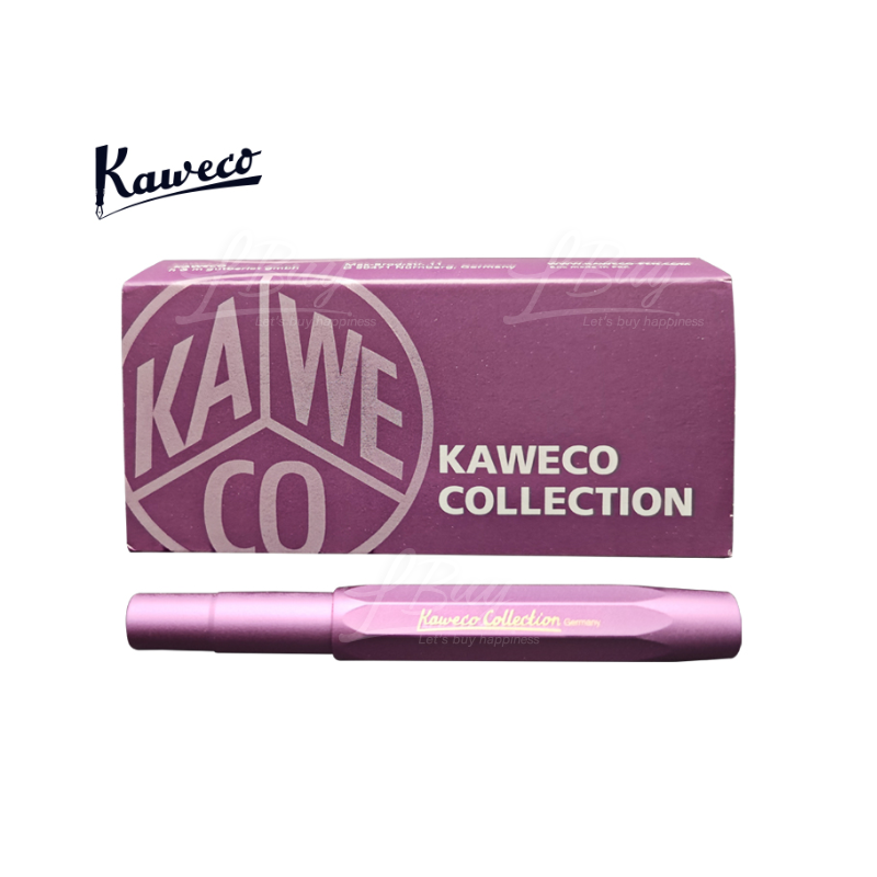KAWECO 銅字COLLECTION系列 鋁制鋼筆 配F筆尖0.7mm 和原裝禮盒 紫色