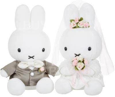 Miffy 西式婚纱毛公仔一对
