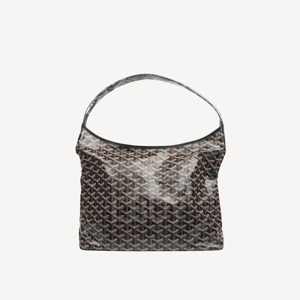 Goyard-Goyard Boheme Hobo Limited Edition Black with Grey Heart