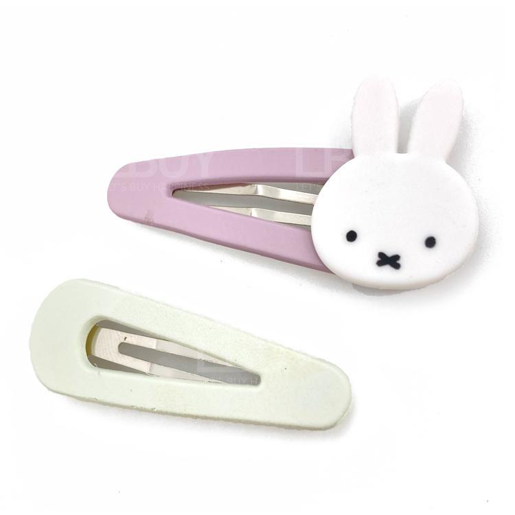 Miffy兩個裝髮夾 米白色&粉色