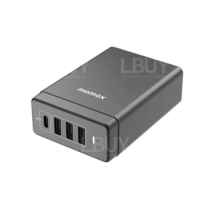 MOMAX OnePlug 40W Quad Output Corded Fire Bull Desktop Charger UM29