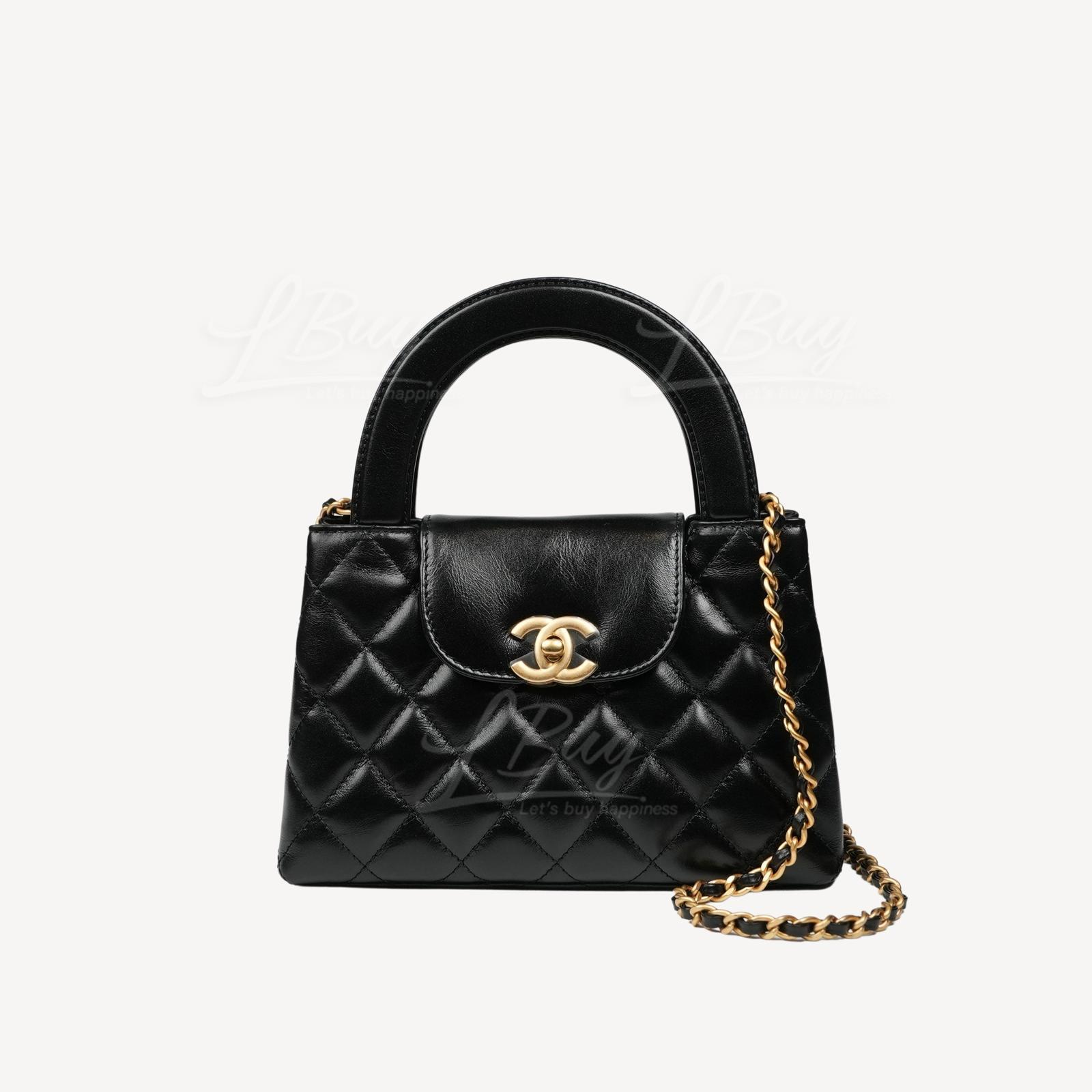 Chanel Kelly Shiny Calfskin Chain Mini Shopping Bag AS4416B