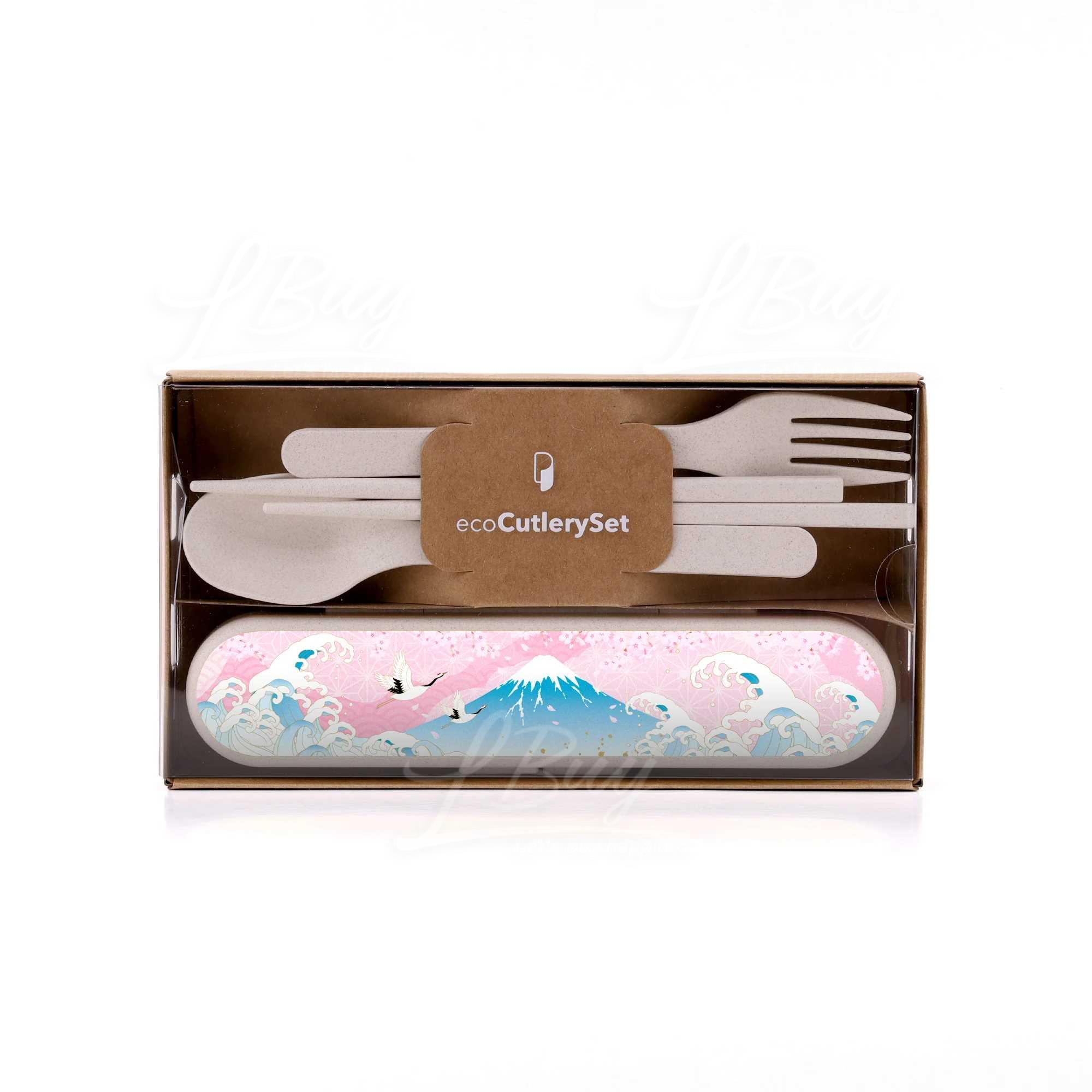 Papery 環保餐具套裝 [日本 - 富士山櫻花]