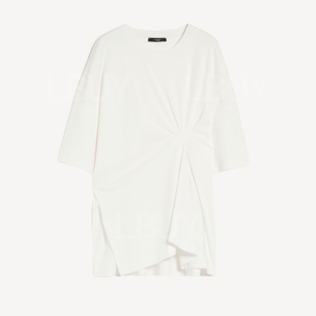 Weekend Max Mara 白色圆领不规则Tee