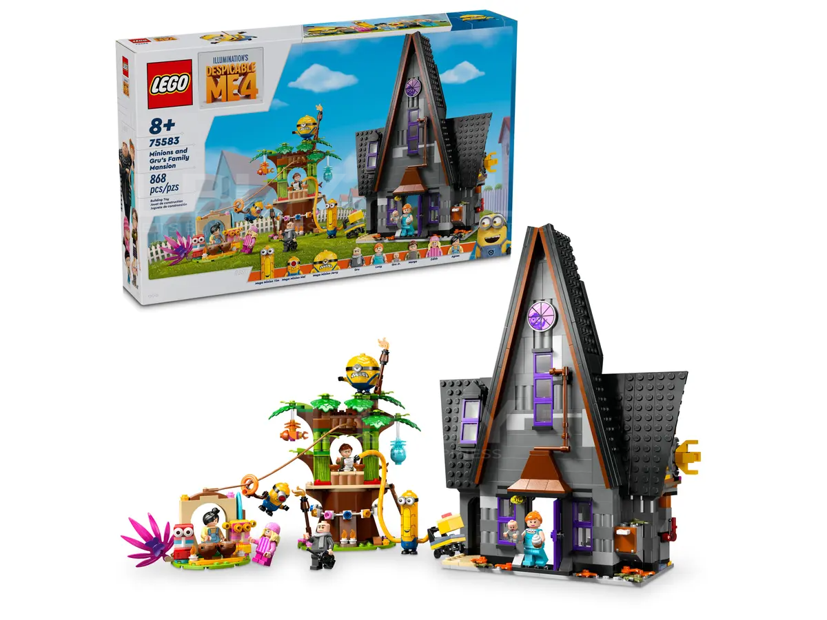 LEGO 75583 Minions 坏蛋奖门人 4 小小兵和格鲁家住宅 8+