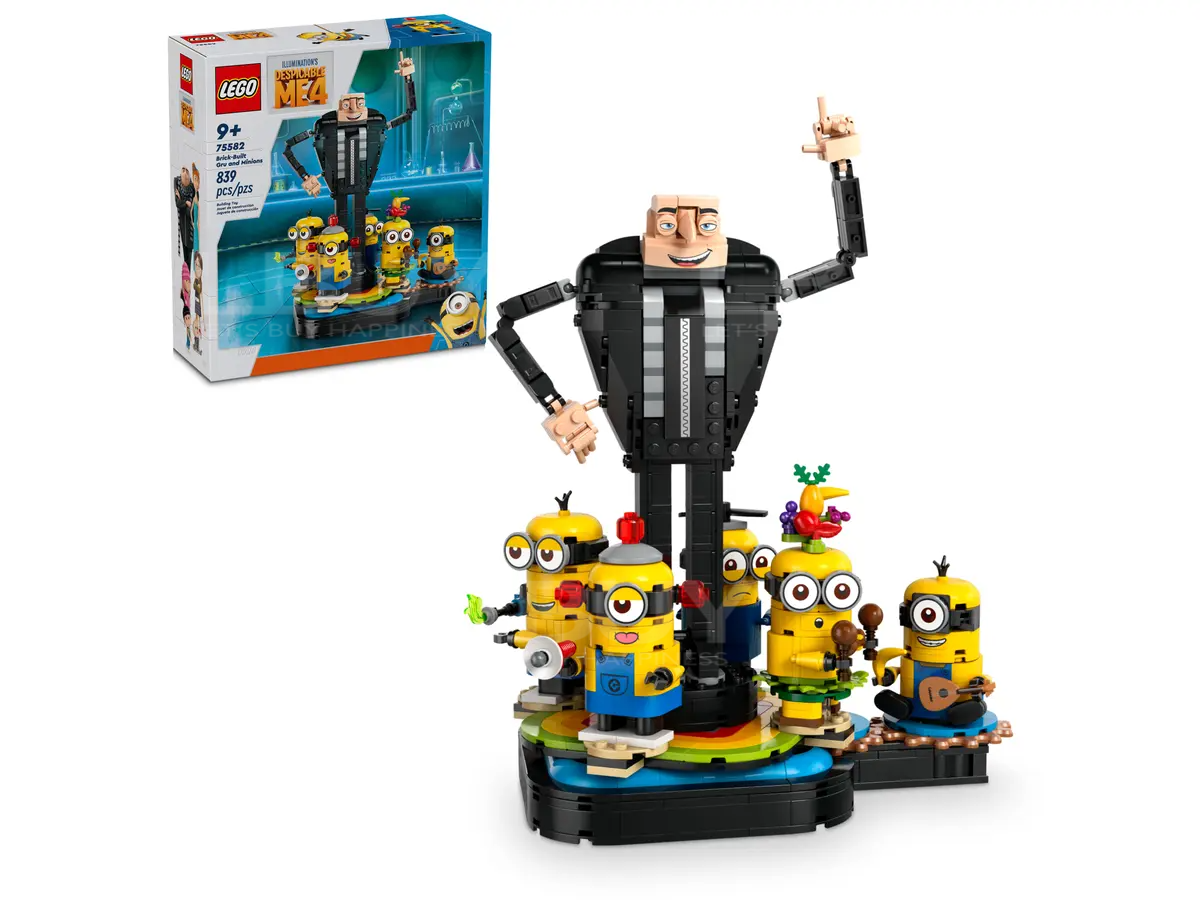 LEGO 75582 Minions Despicable Me 4 Brick-Built Gru and Minions 9+