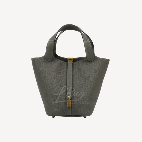 すぐお届け 国内発送 エルメス Picotin Lock 18 PM Gris Meyer Hermès-Hermes Picotin Lock 18 Bag 0L Gris Meyer ghw
