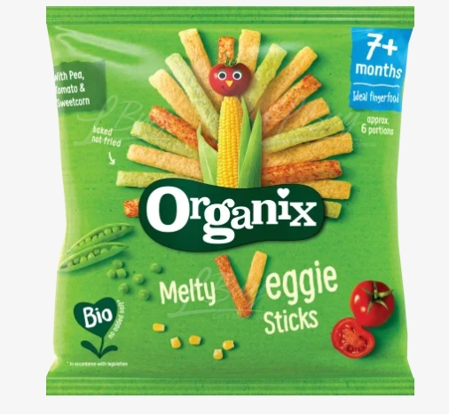 Organix Melty Veggie Sticks (7M+) 15g