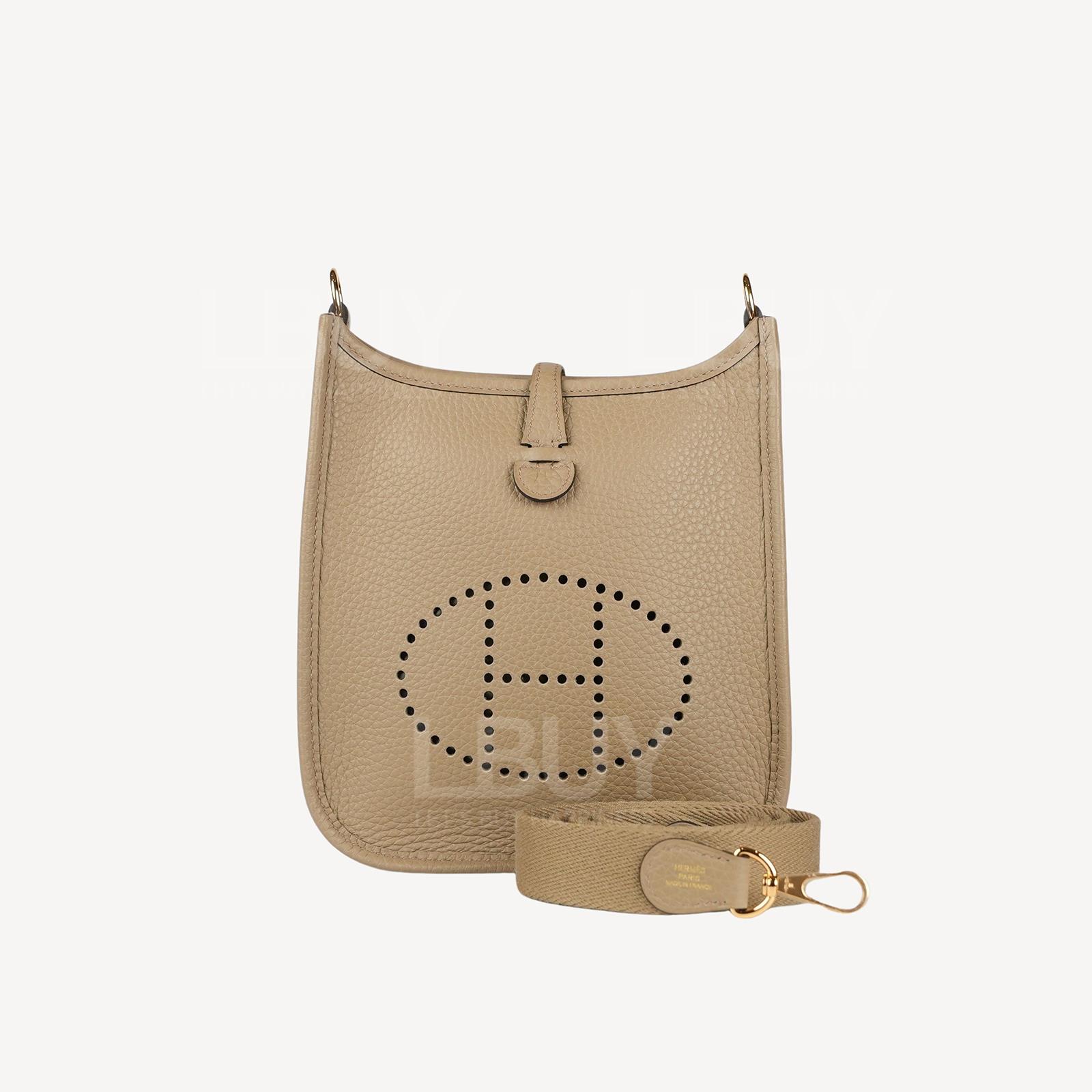 Hermes Mini Evelyne 16 Amazone Bag Beige Marfa ghw