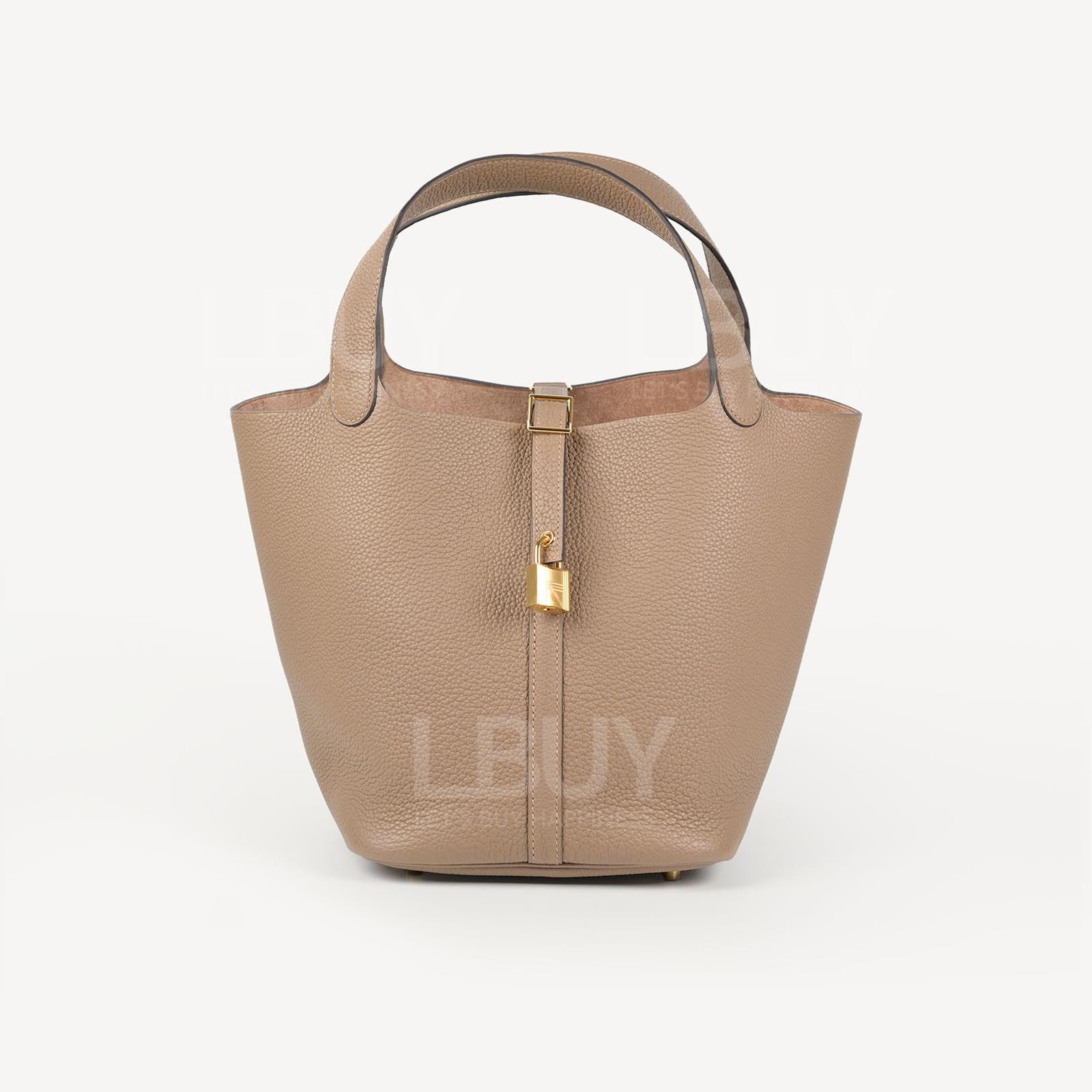 Hermes Picotin Lock 22 Bag D0 Beige de Weimar ghw