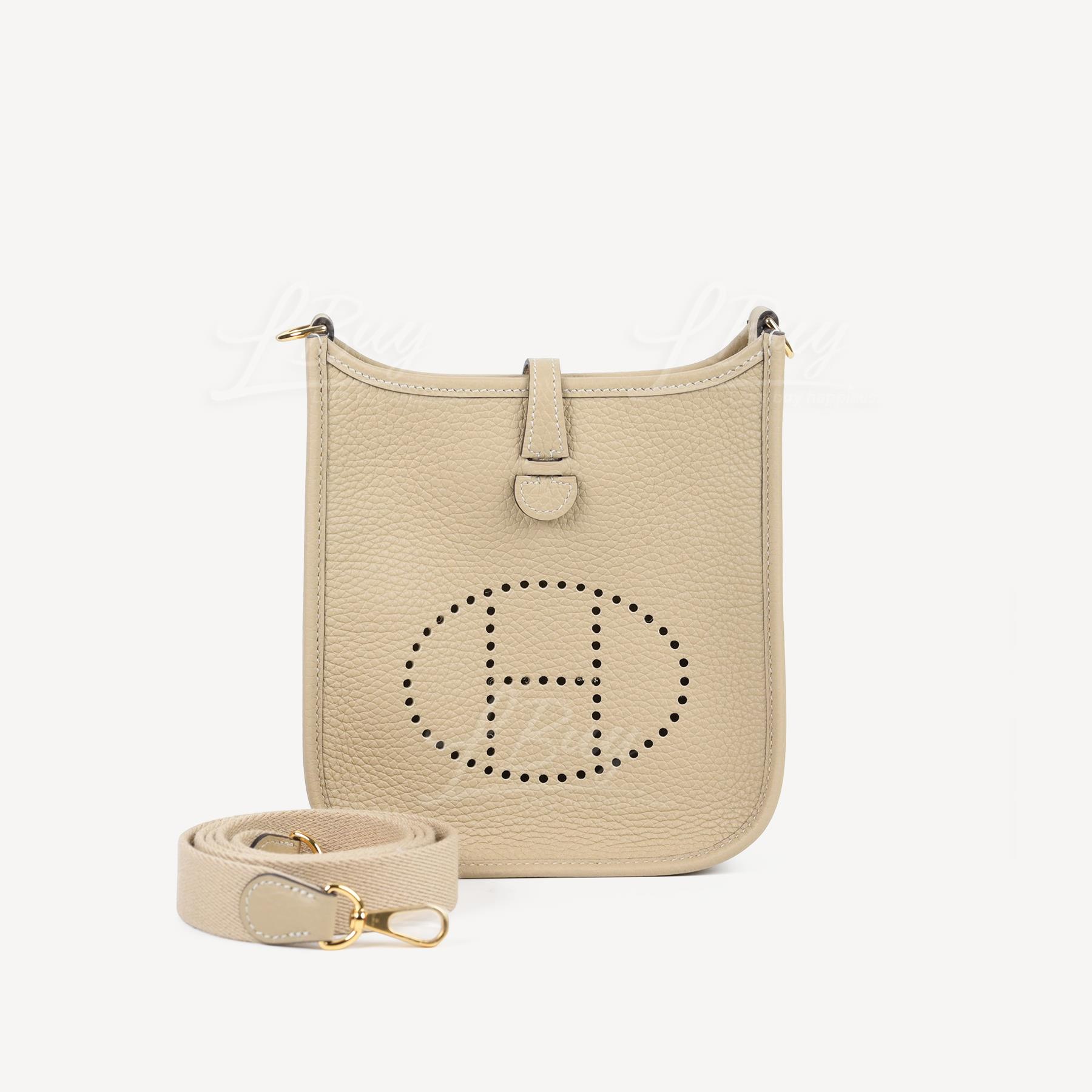 Hermes Mini Evelyne 16 Amazone Bag Trench ghw