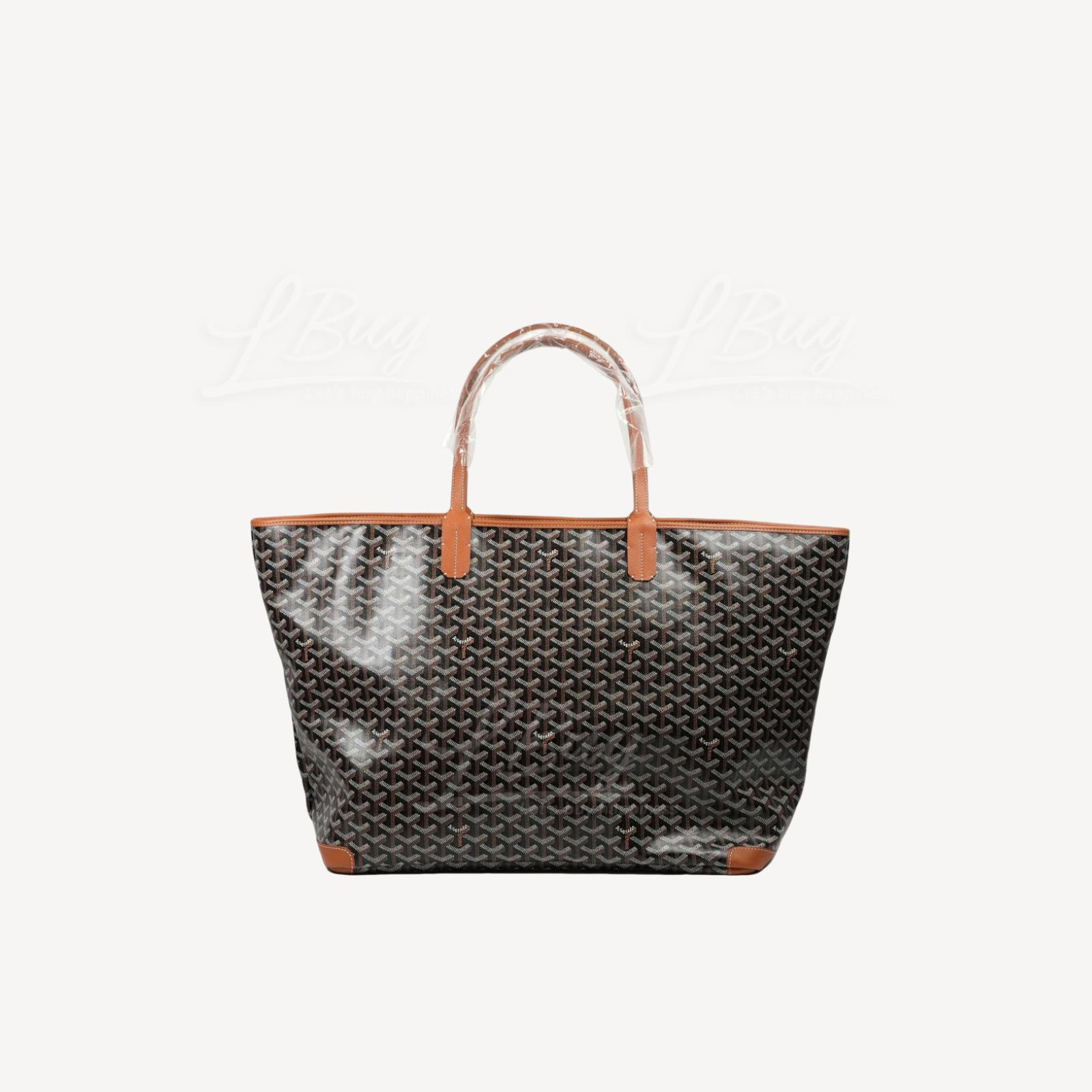 Goyard Artois GM Bag 拉鍊單肩手袋手挽袋 黑併啡色