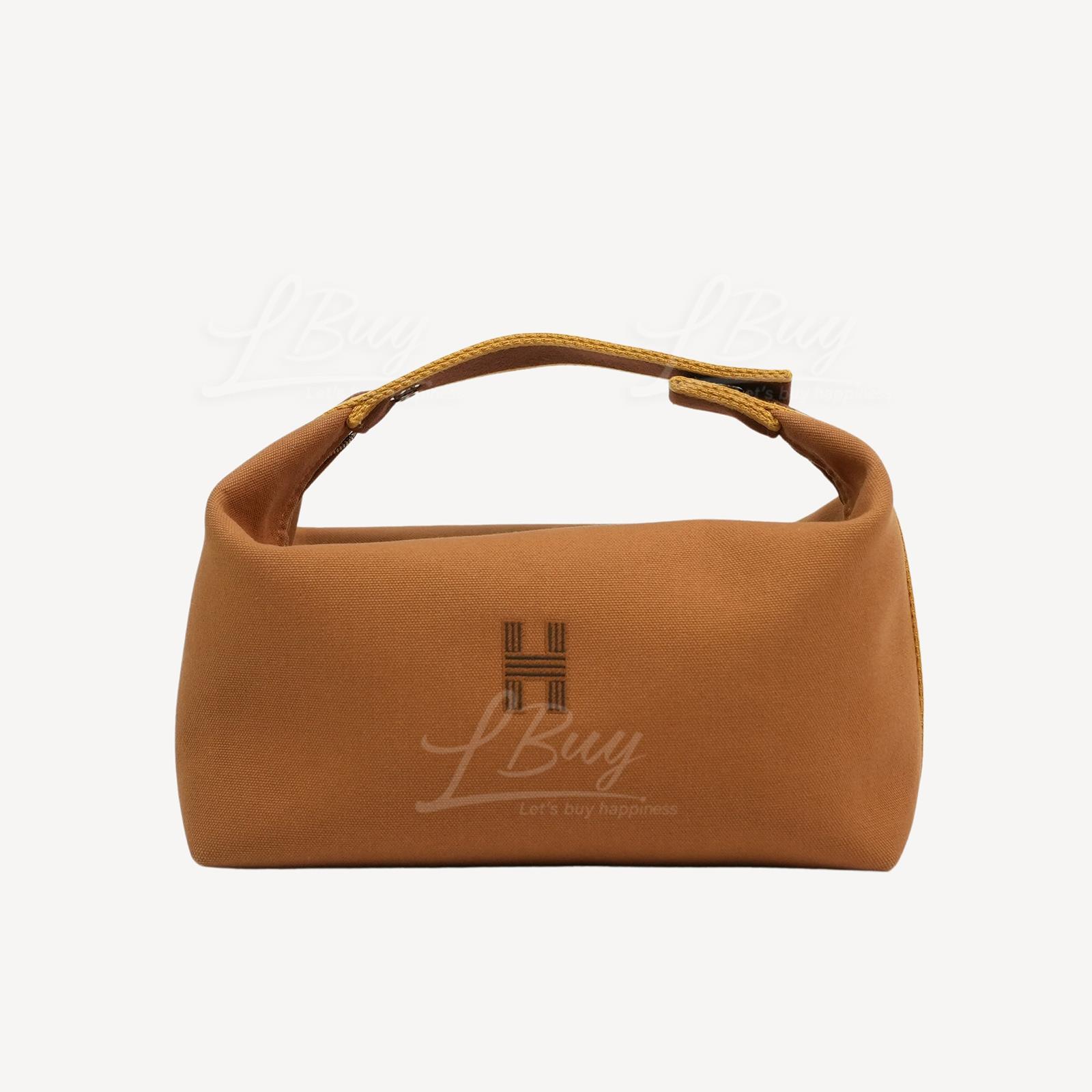 Hermes Bride-a-Brac 饭盒包 金赭石色 棕黄并色彩带 大号