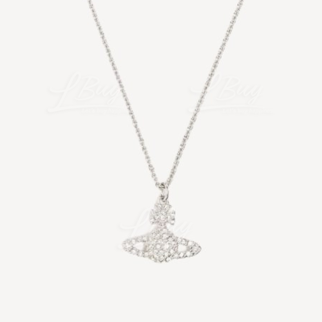 Vivienne Westwood Grace Bas Relief Crystal Pendant Necklace
