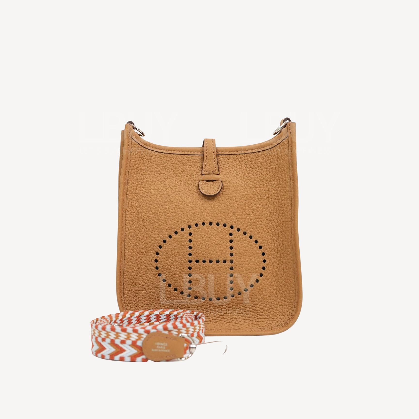 Hermes Mini Evelyne 16 Amazone Bag Biscuit