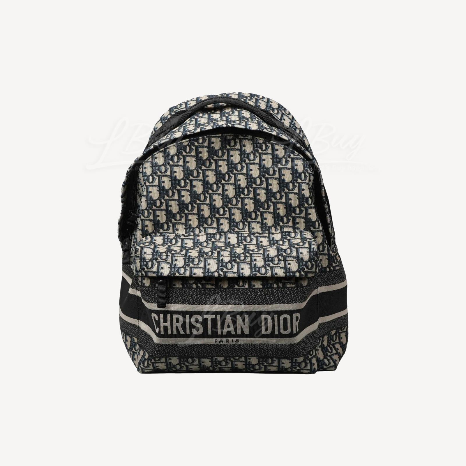 Dior Blue Oblique Jacquard DiorTravel Backpack M6104