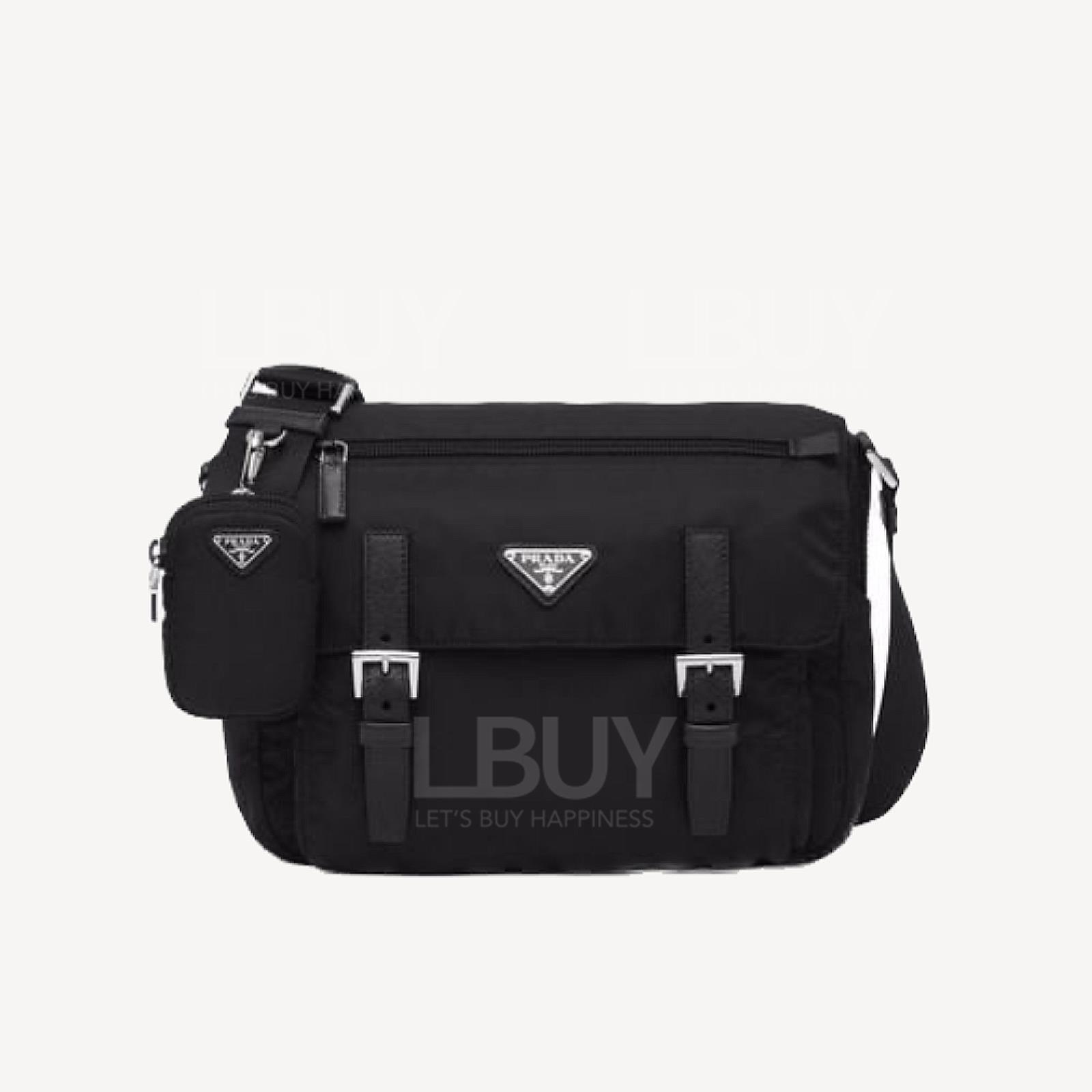 Prada 再生尼龙及Saffiano皮革挂肩袋