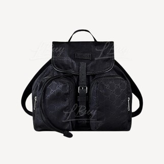 Gucci GG Logo Nylon Backpack Black 510343