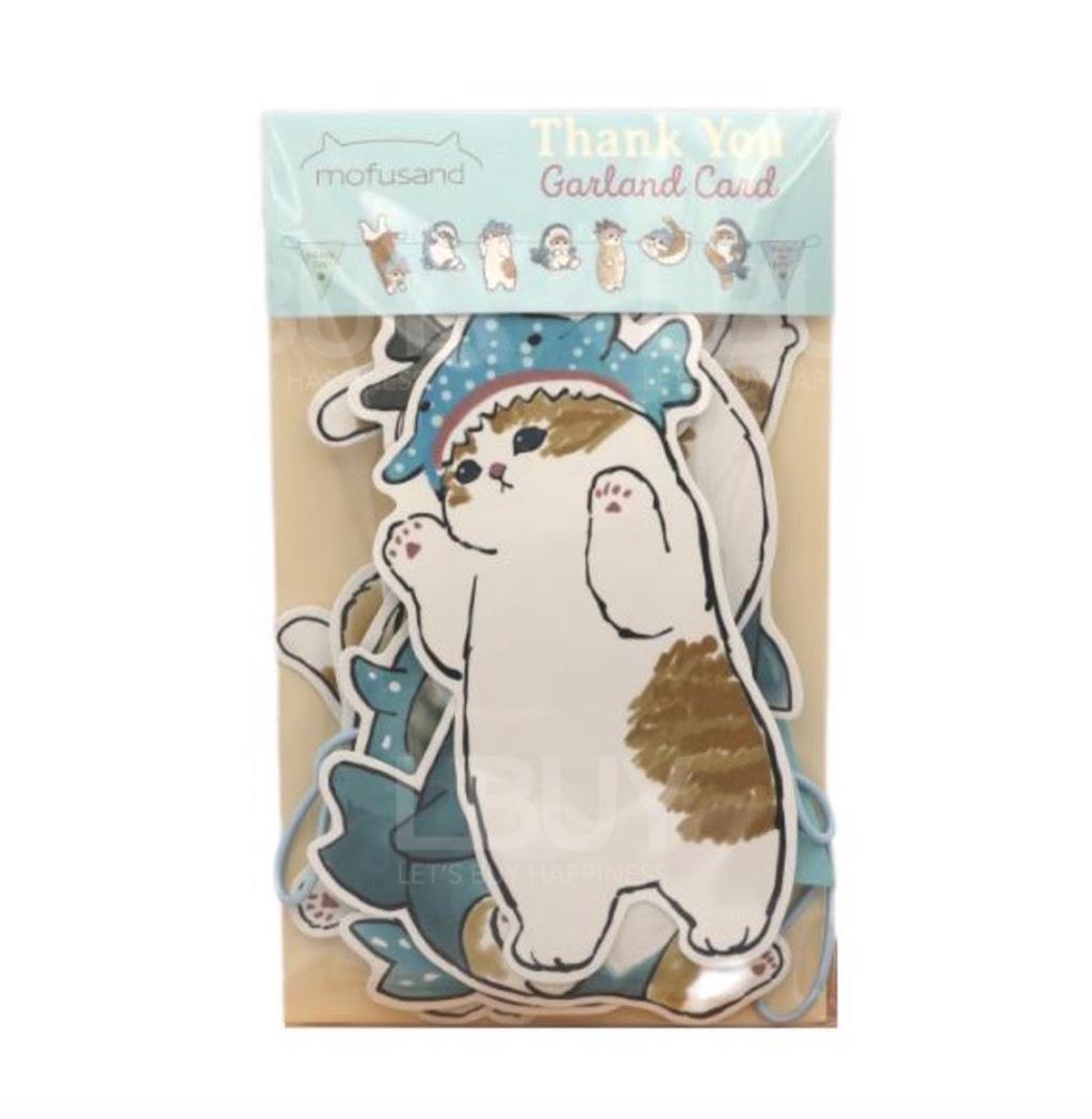 Mofusand 派對裝飾花環卡