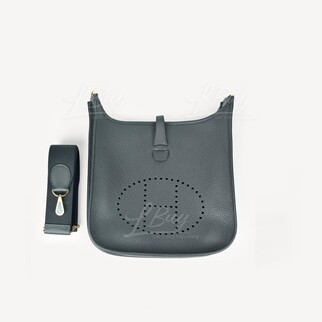Hermes Evelyne 29 Bag 黑色 金扣