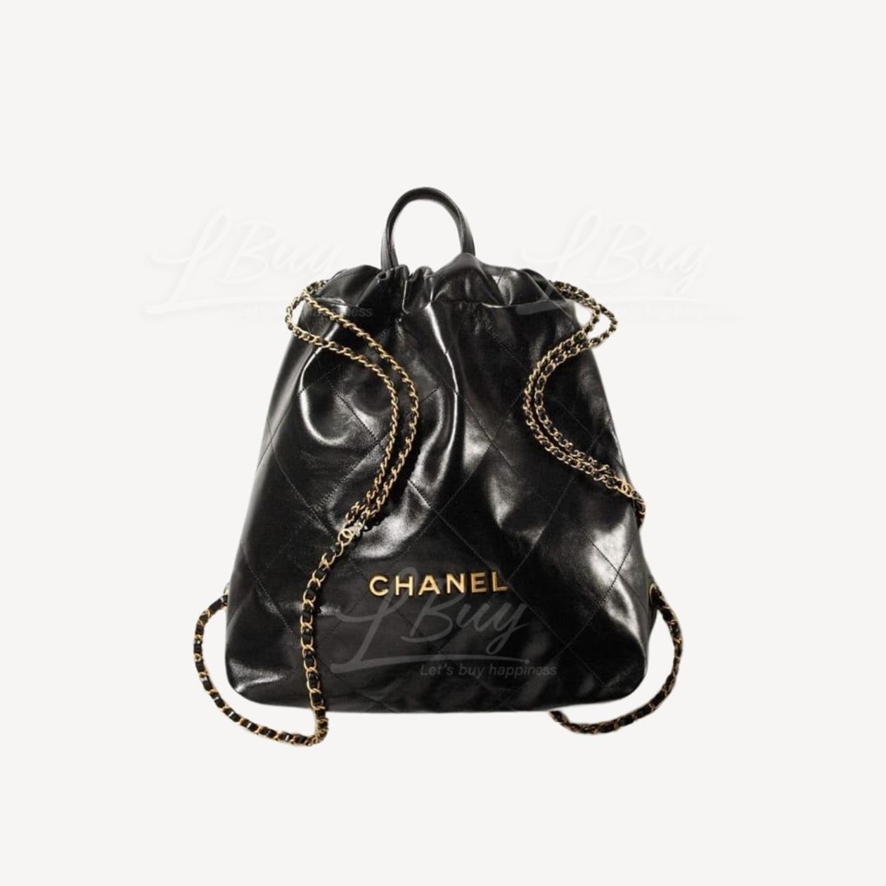 CHANEL 22 Backpack AS3313 黑色