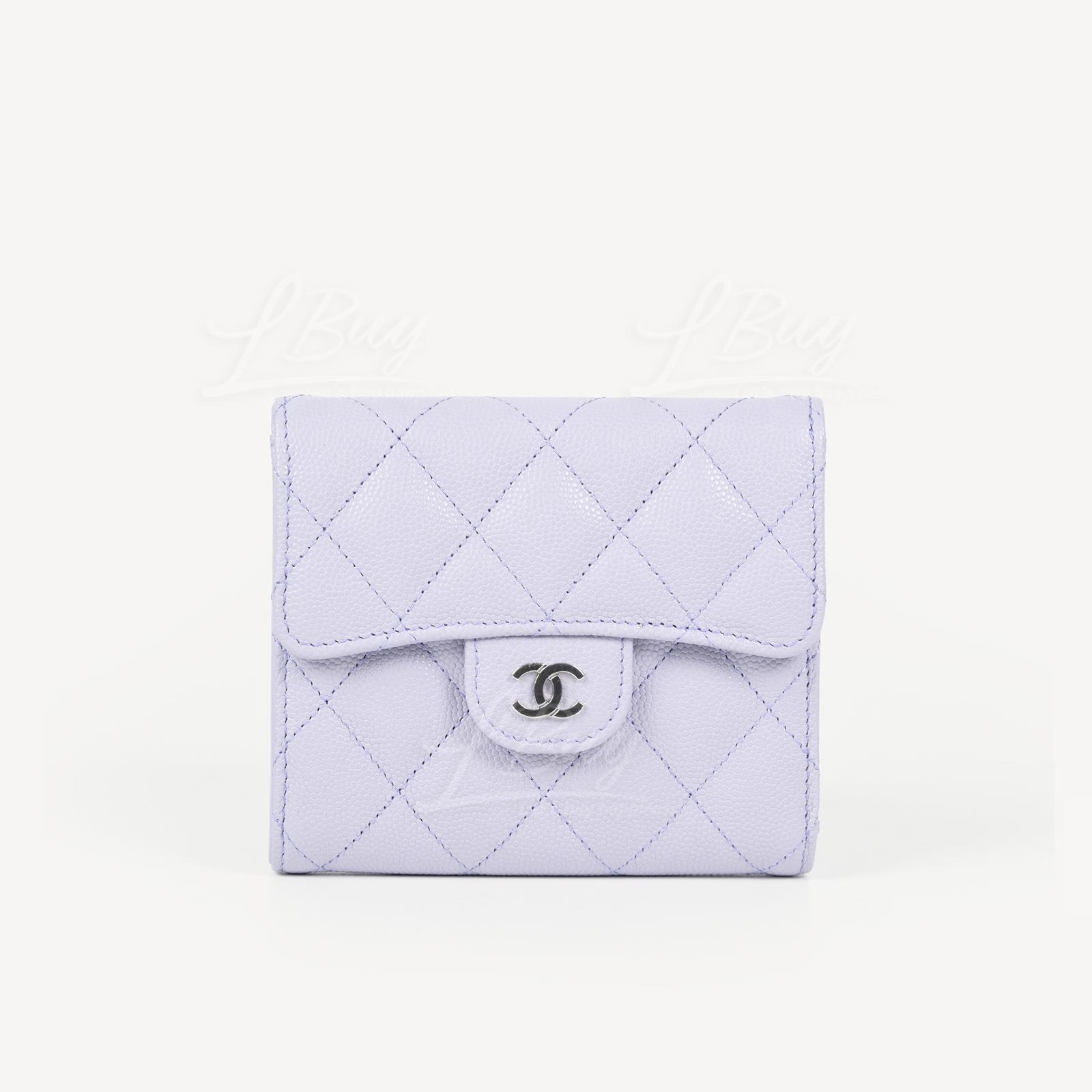 Chanel Classic Flap Wallet Light Purple AP0231