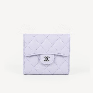 Chanel Classic Flap Wallet Light Purple AP0231