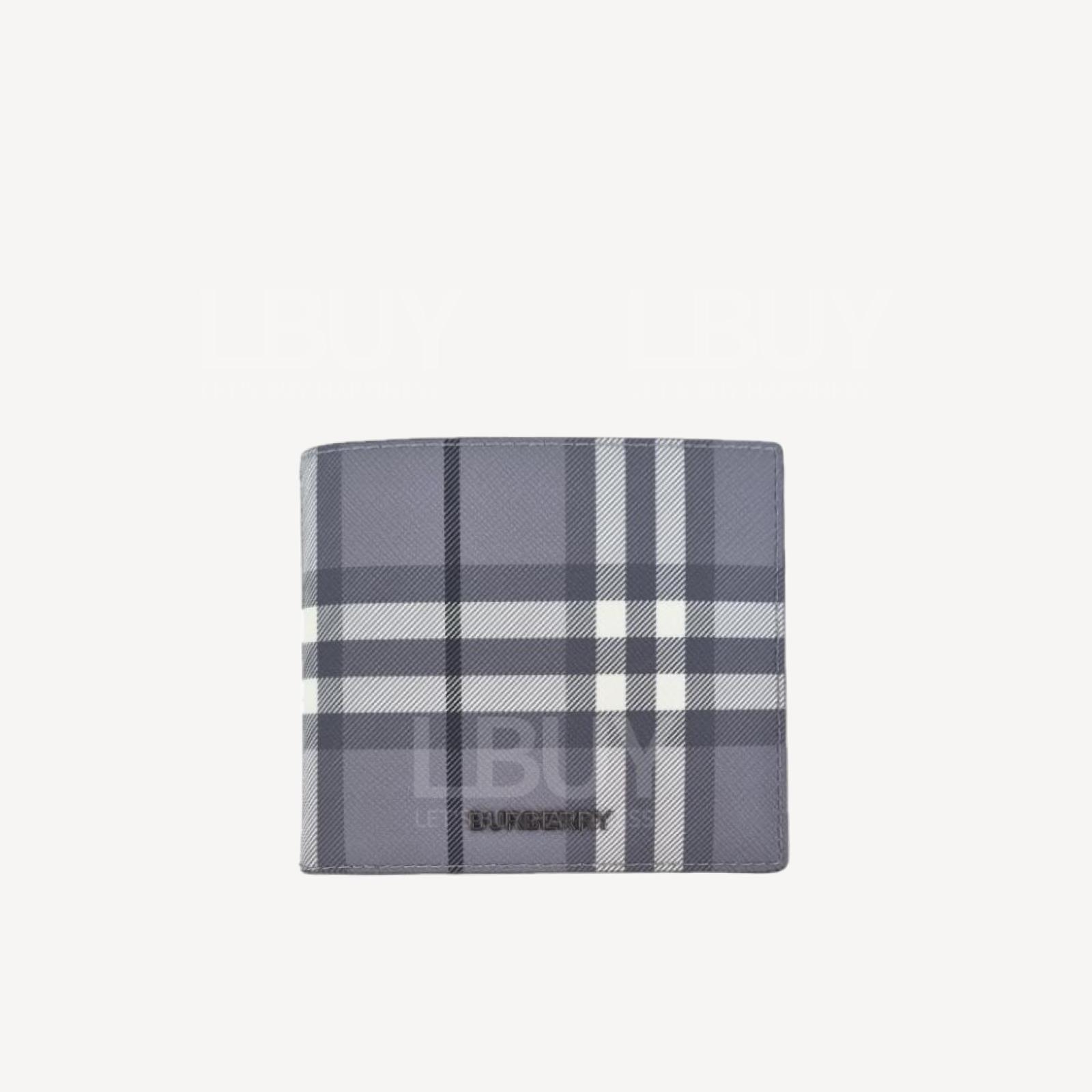 Burberry Classic Gray And Black Short Wallet 80785231