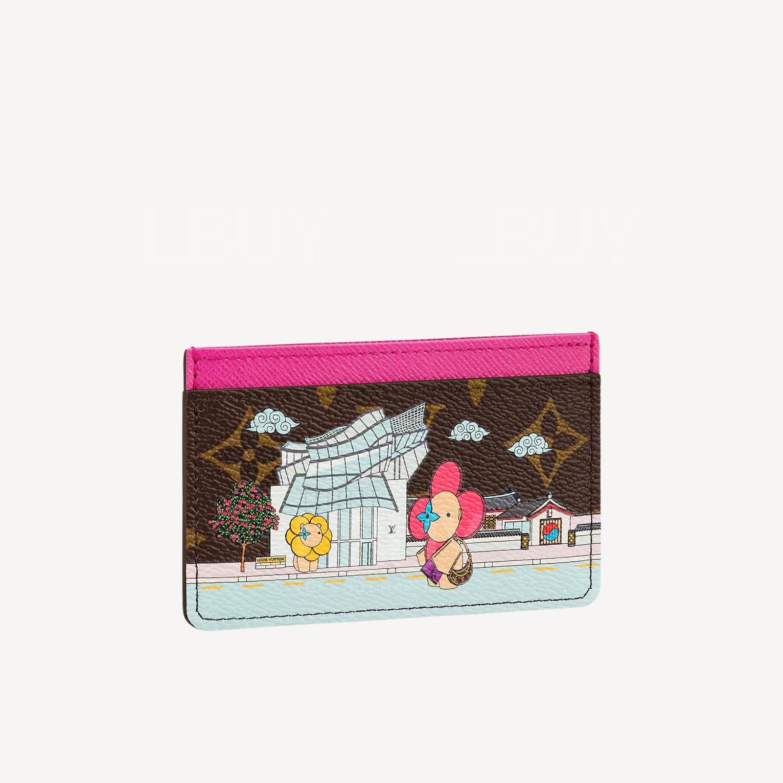 LV Seoul Mascot Vivienne Card Holder Fuchsia M81729