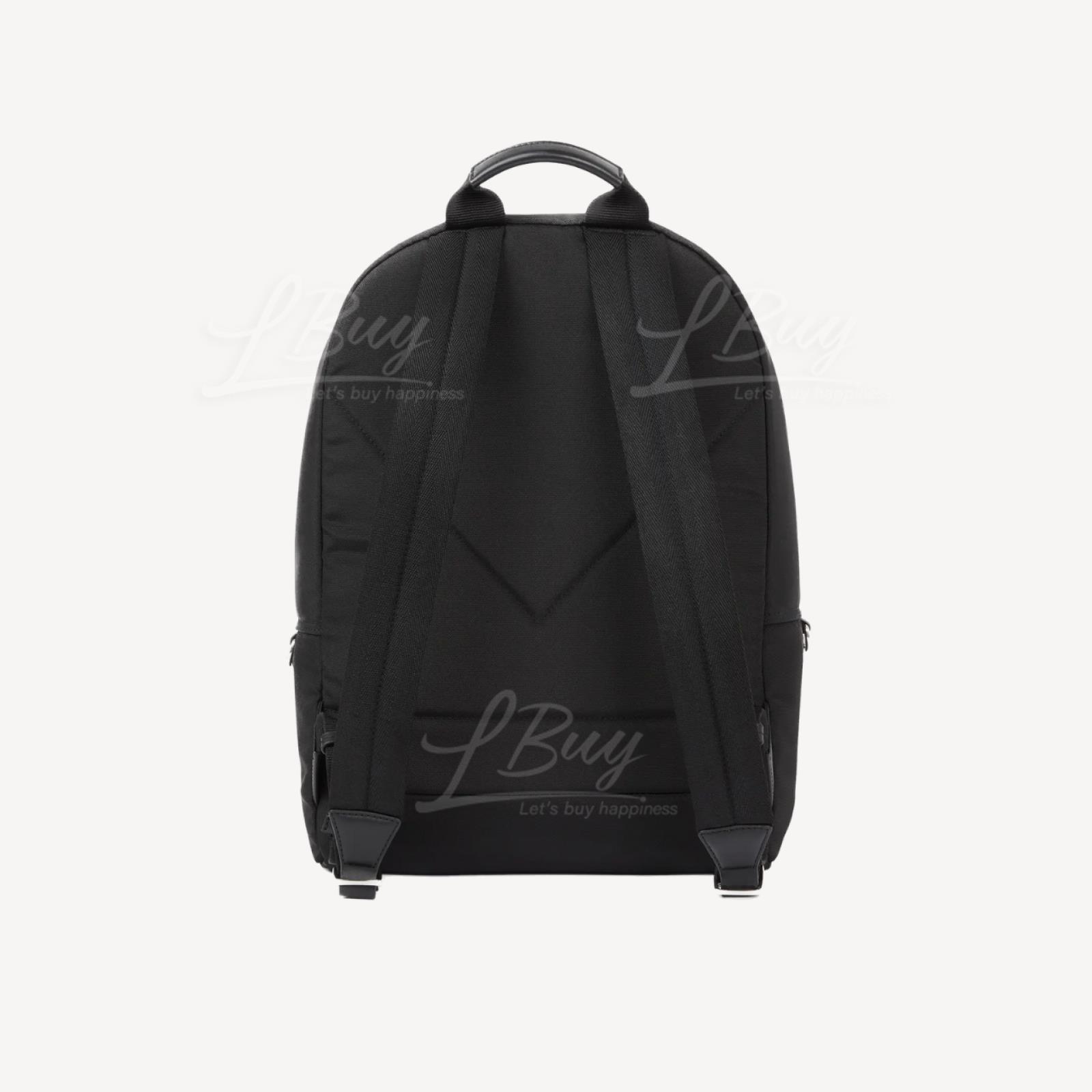 Kenzo-KENZO VARSITY EMBROIDERED RUCKSACK BACKPACK BLACK