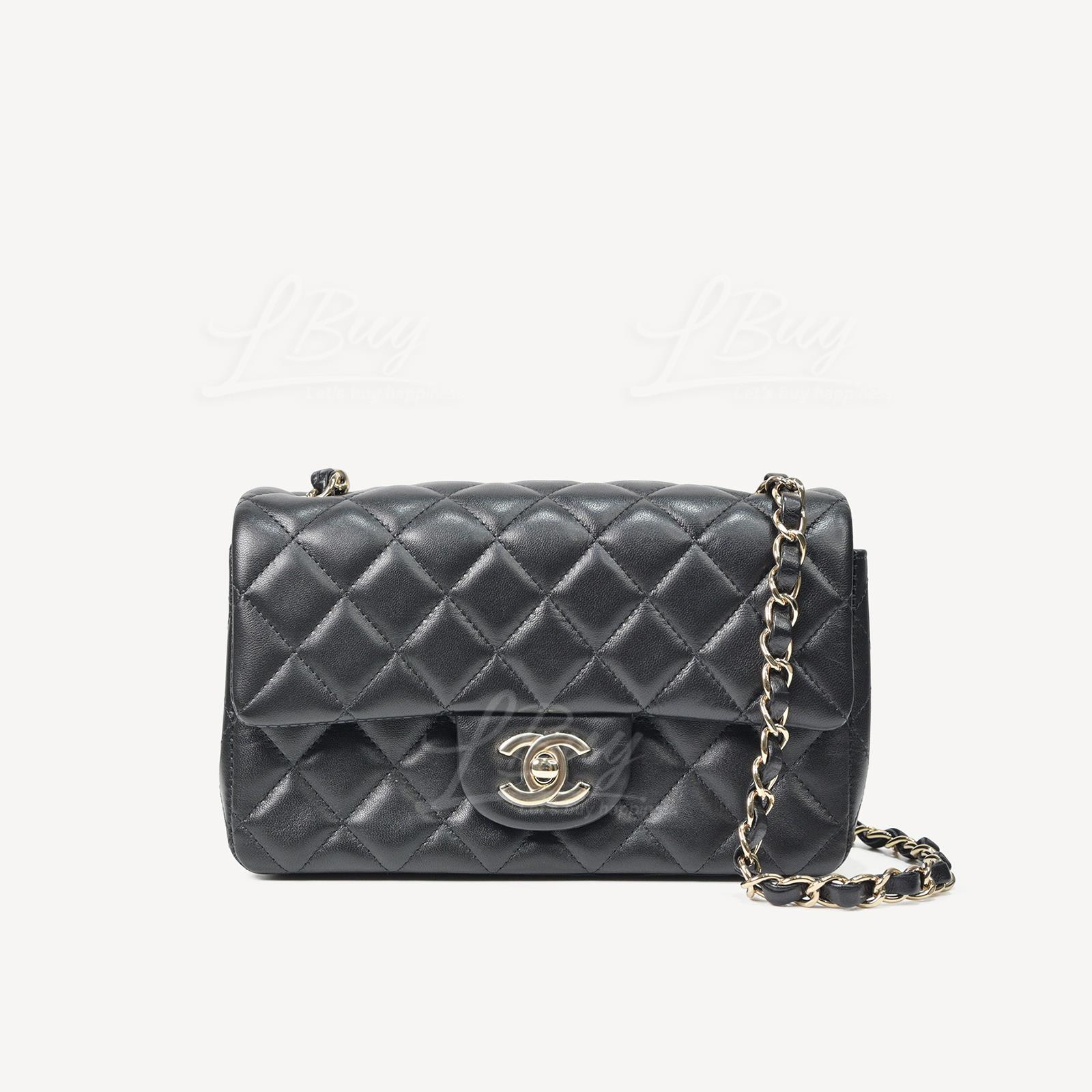 Chanel 經典20cm黑色垂蓋手袋 A69900