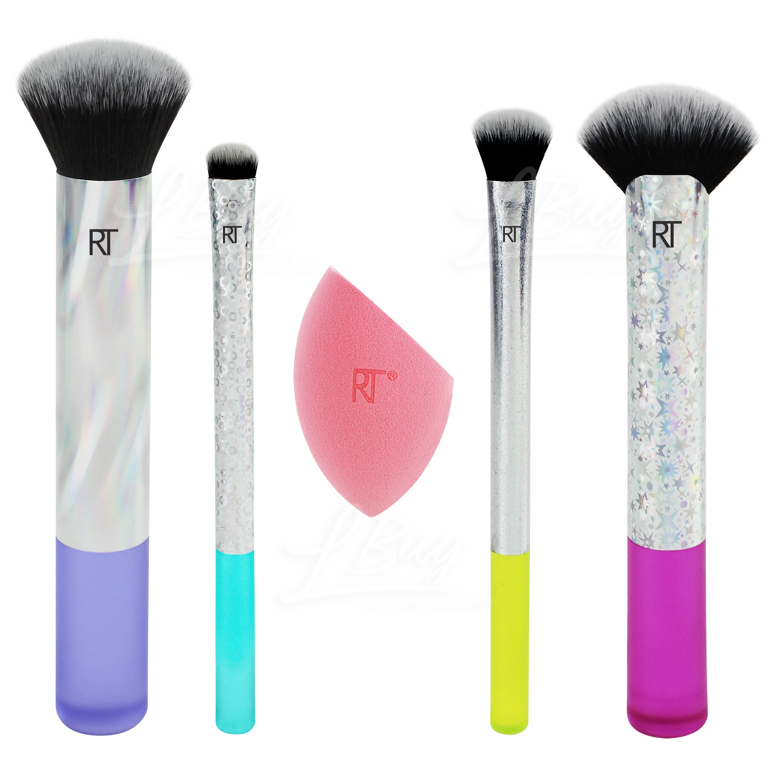 REALTECHNIQUES Neon Lights Cosmetics Brush (Set of 5)