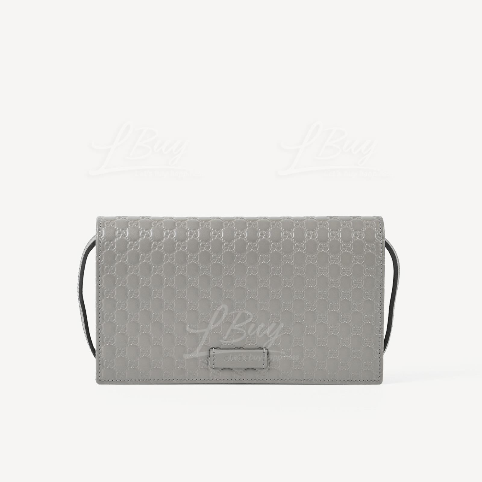 Gucci GG logo Leather Wallet with Chain Handbag