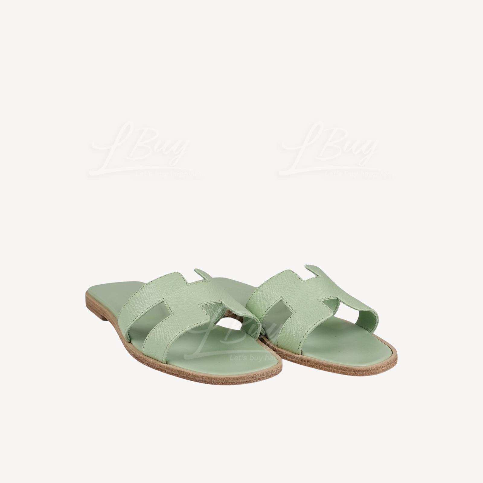 Hermes Oran Sandal Vert Jade 涼鞋 翡翠綠